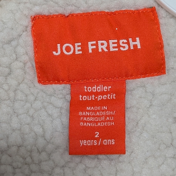 Joe Fresh Kid's (Size 2T) Brown Corduroy, Sherpa Lined, Bomber Jacket - Picture 8 of 14